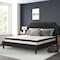 Flash Furniture King Size Black Fabric Platform Bed with Mattress SL-BM10-8-GG - alternate 1